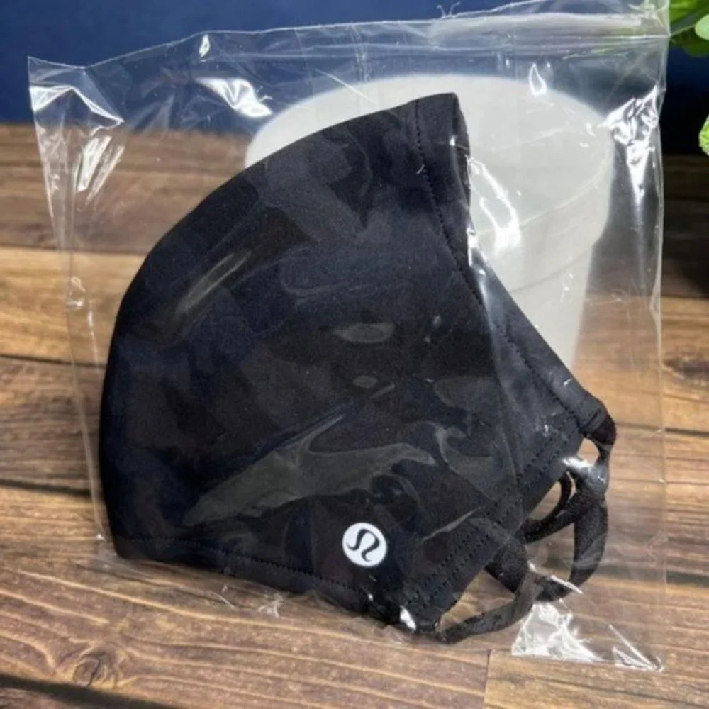 Lululemon Double Strap Face Mask Black New In Box (Men/Women) #3141